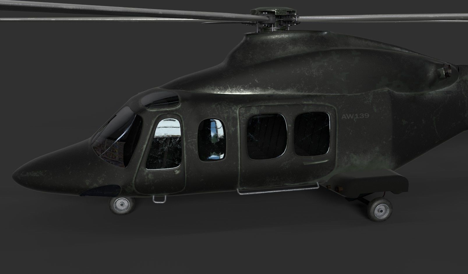 AgustaWestland AW139 Two skins model Low-poly 3D model_1