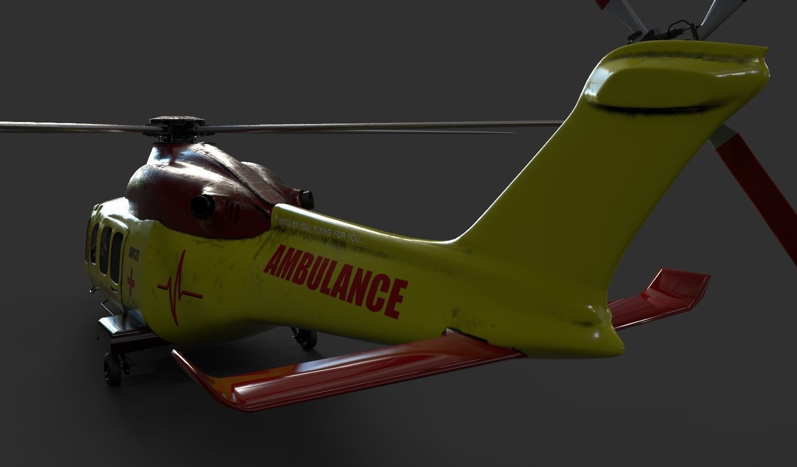 AgustaWestland AW139 Two skins model Low-poly 3D model_28