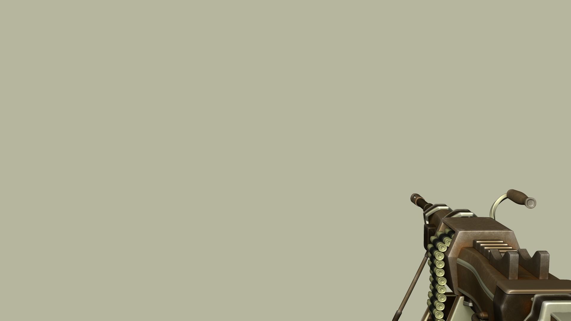 Sci-Fi Negev - Desert - -Machine Gun - Weaponry Low-poly 3D model_13