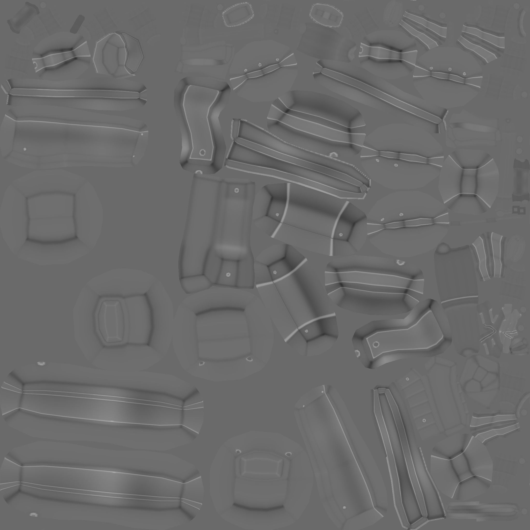 Sci-Fi Negev - Desert - -Machine Gun - Weaponry Low-poly 3D model_30