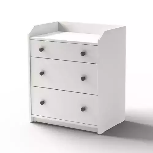 HAUGA - Chest of 3 drawers 3D model