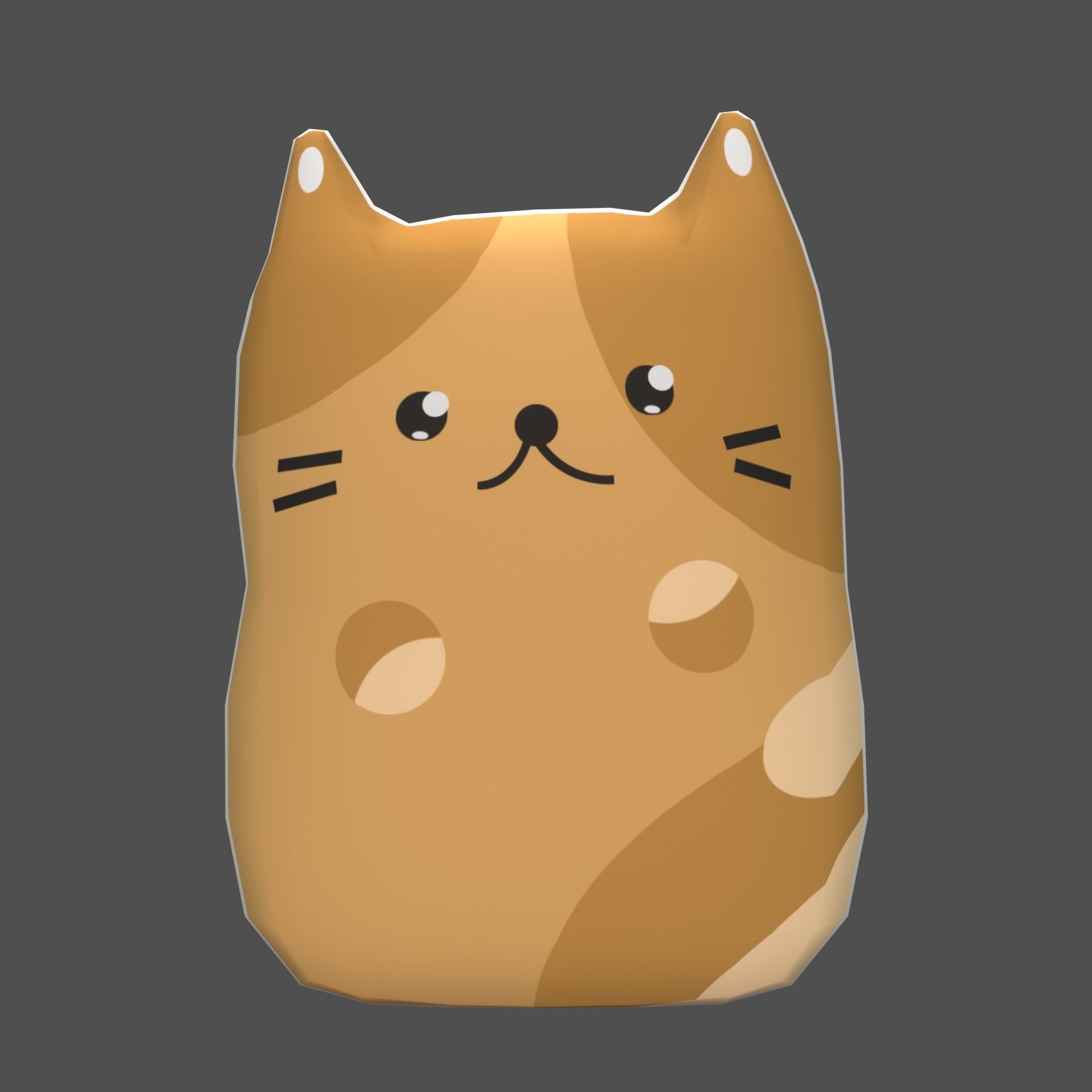 Plush Cat Free 3D model_2