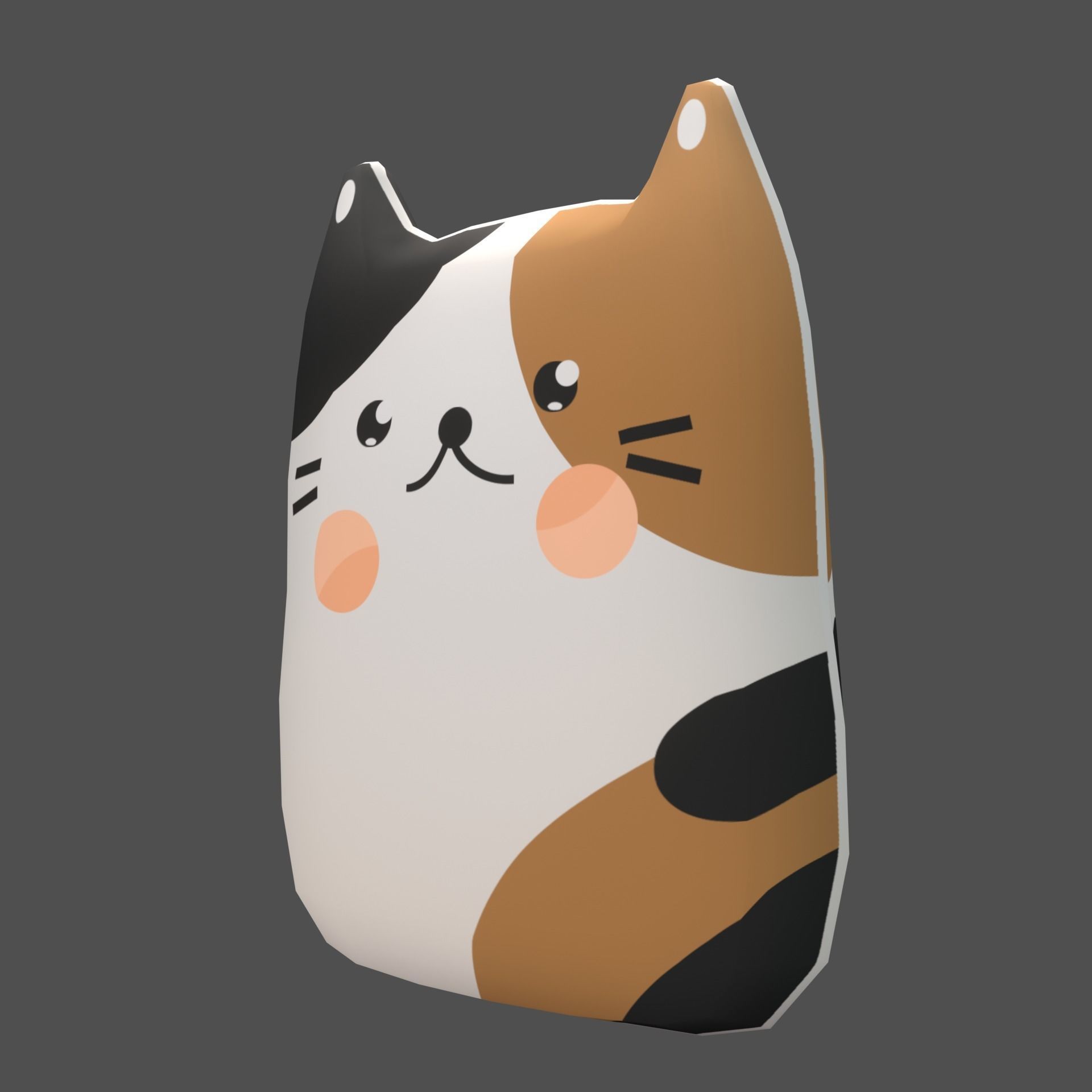 Plush Cat Free 3D model_3