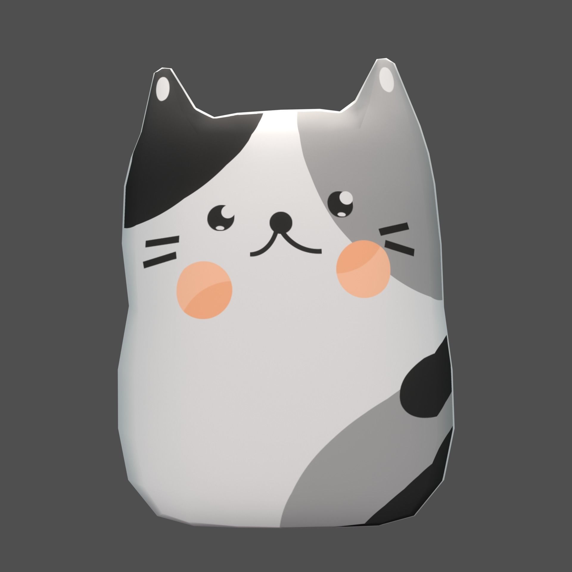 Plush Cat Free 3D model_1