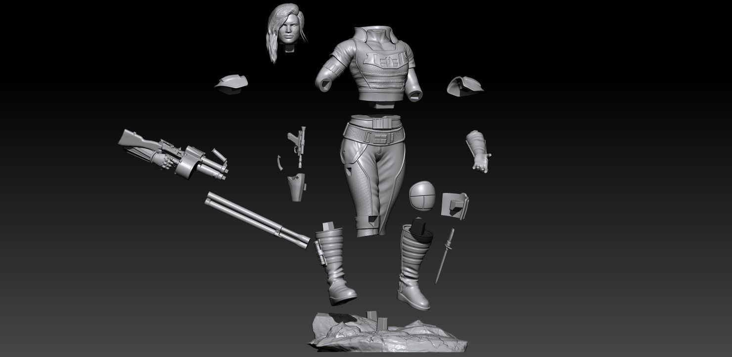 Cara Dune the Mandalorian Season 2 3D print model_14