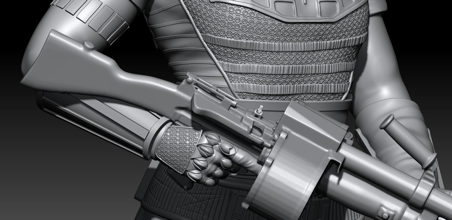 Cara Dune the Mandalorian Season 2 3D print model_10