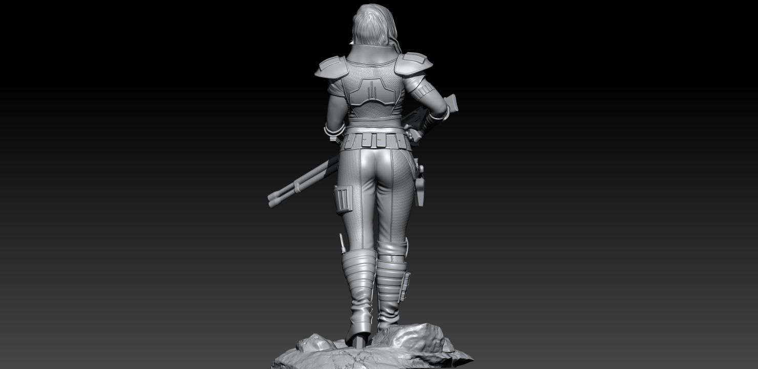 Cara Dune the Mandalorian Season 2 3D print model_6