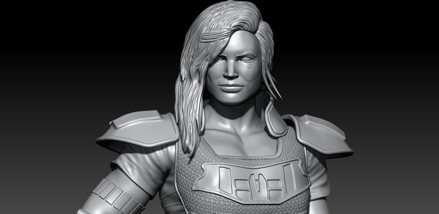 Cara Dune the Mandalorian Season 2 3D print model_22