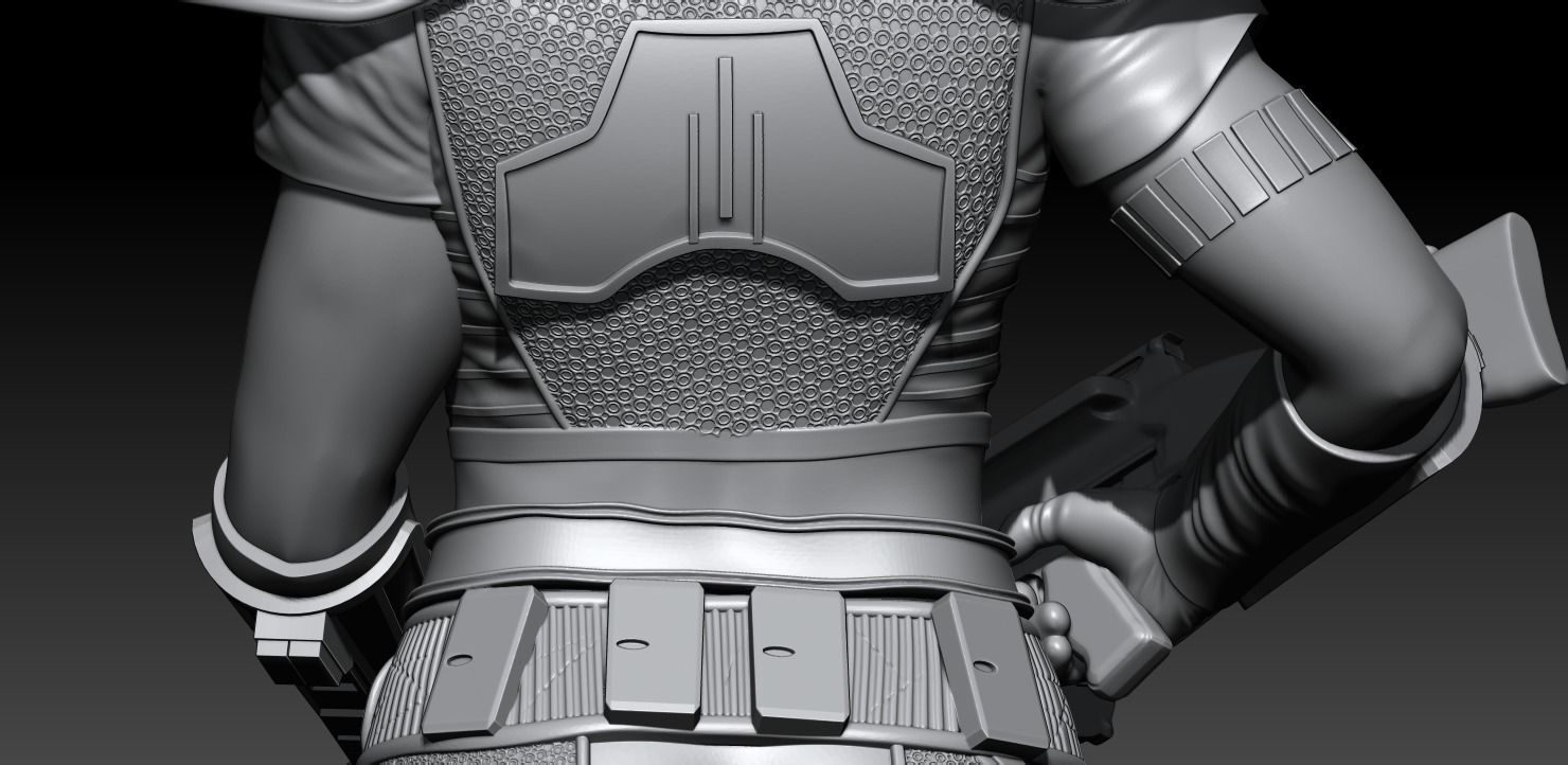 Cara Dune the Mandalorian Season 2 3D print model_7