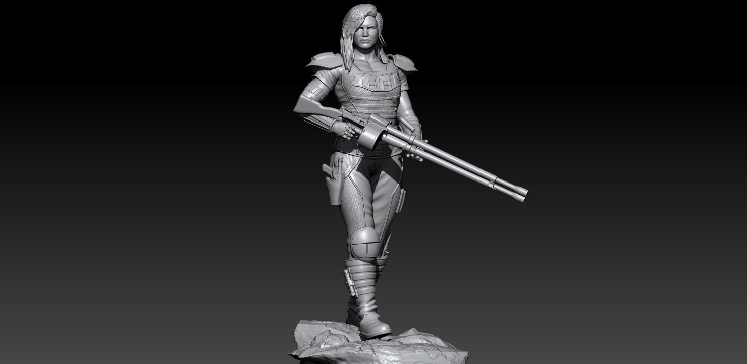 Cara Dune the Mandalorian Season 2 3D print model_4