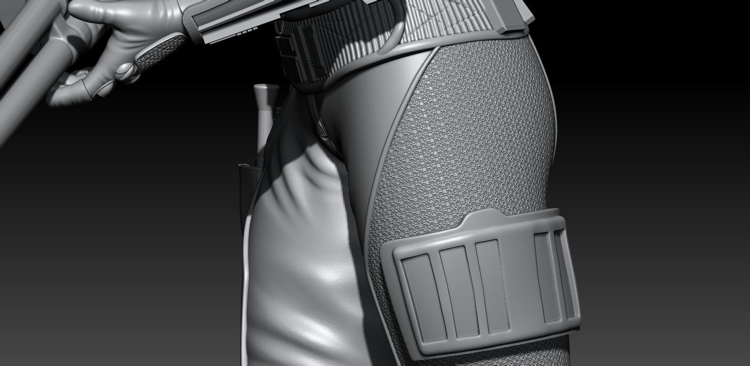 Cara Dune the Mandalorian Season 2 3D print model_9