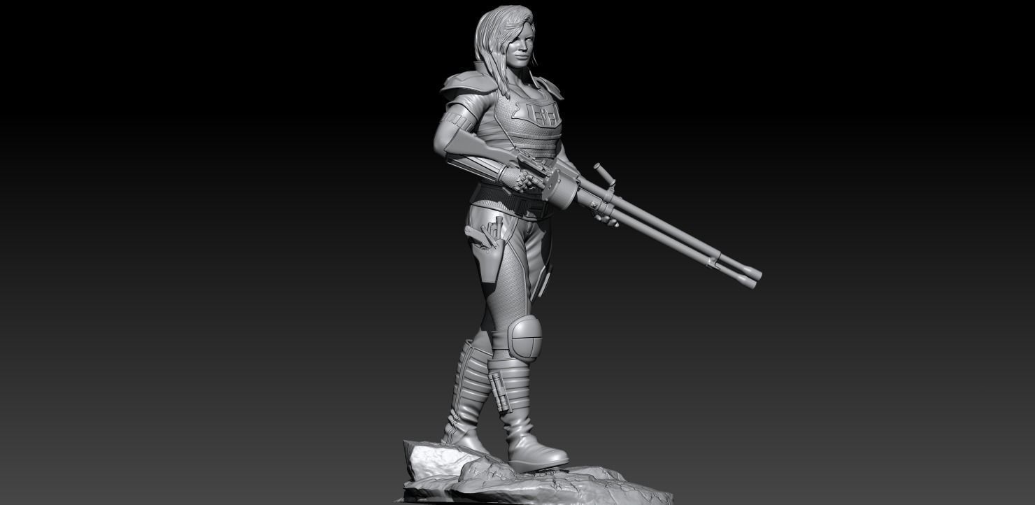 Cara Dune the Mandalorian Season 2 3D print model_20