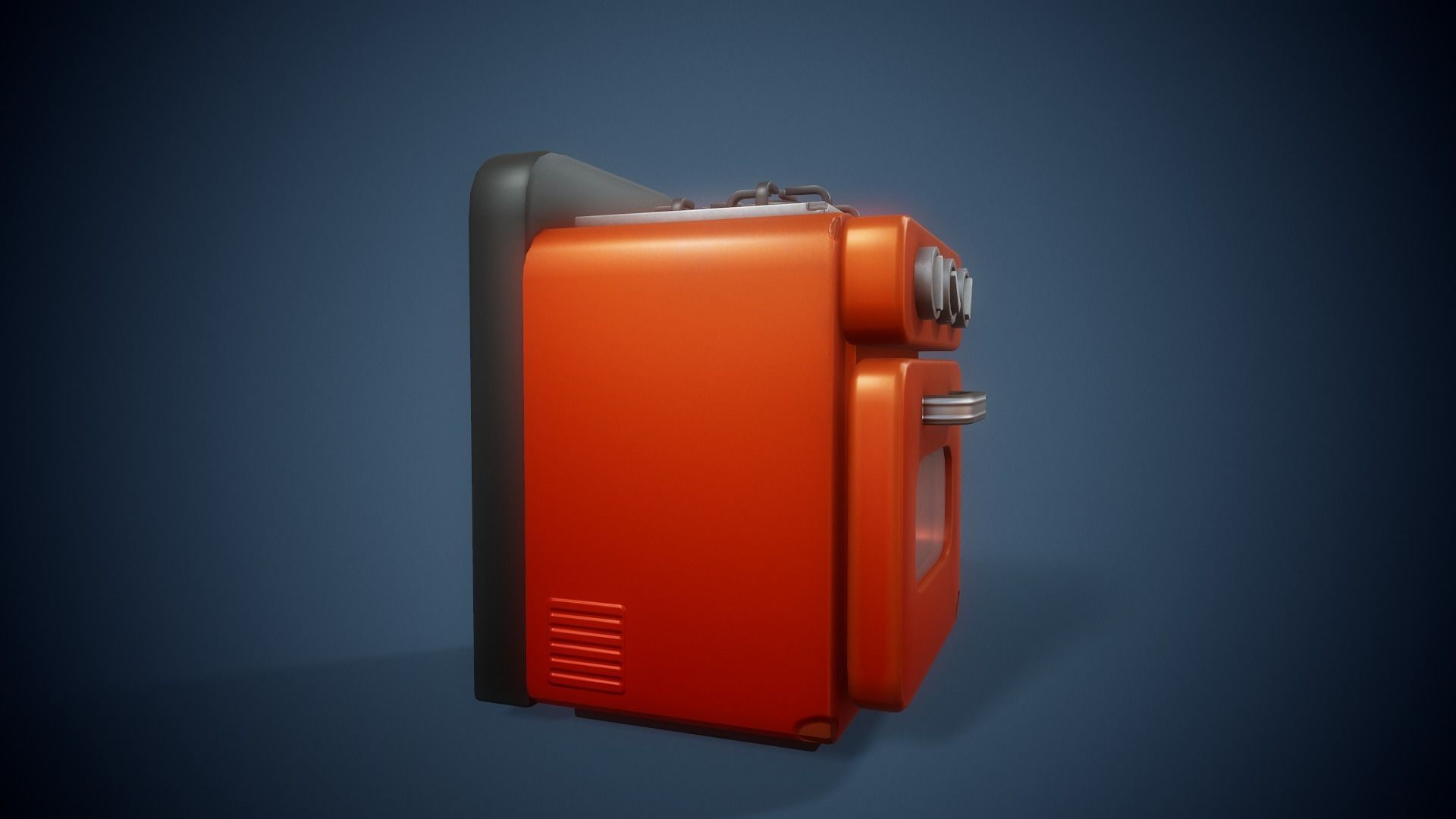 Stylized Oven - Tutorial Included Low-poly 3D model_6