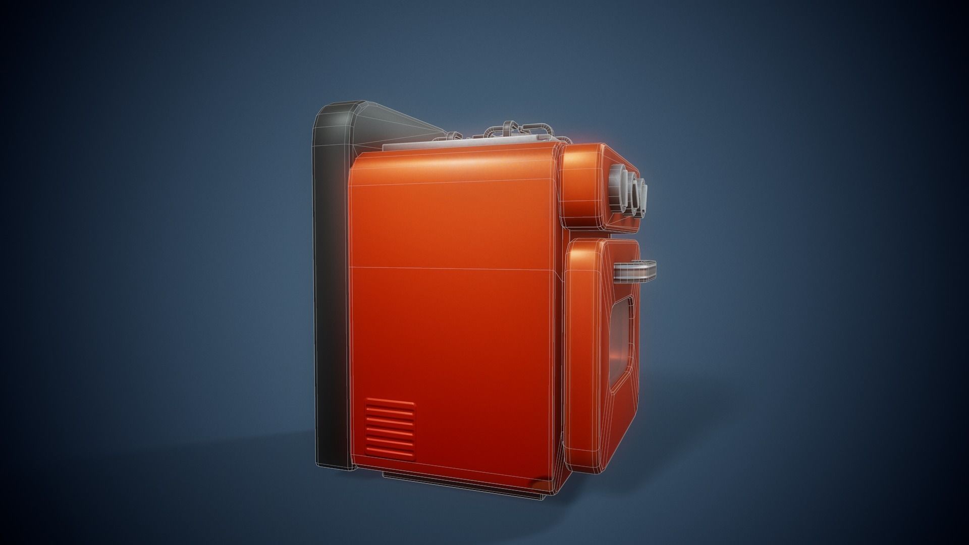Stylized Oven - Tutorial Included Low-poly 3D model_7