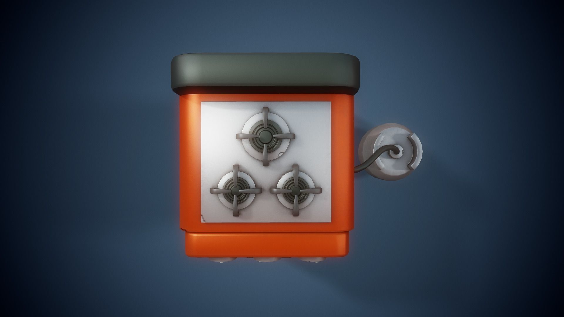 Stylized Oven - Tutorial Included Low-poly 3D model_10