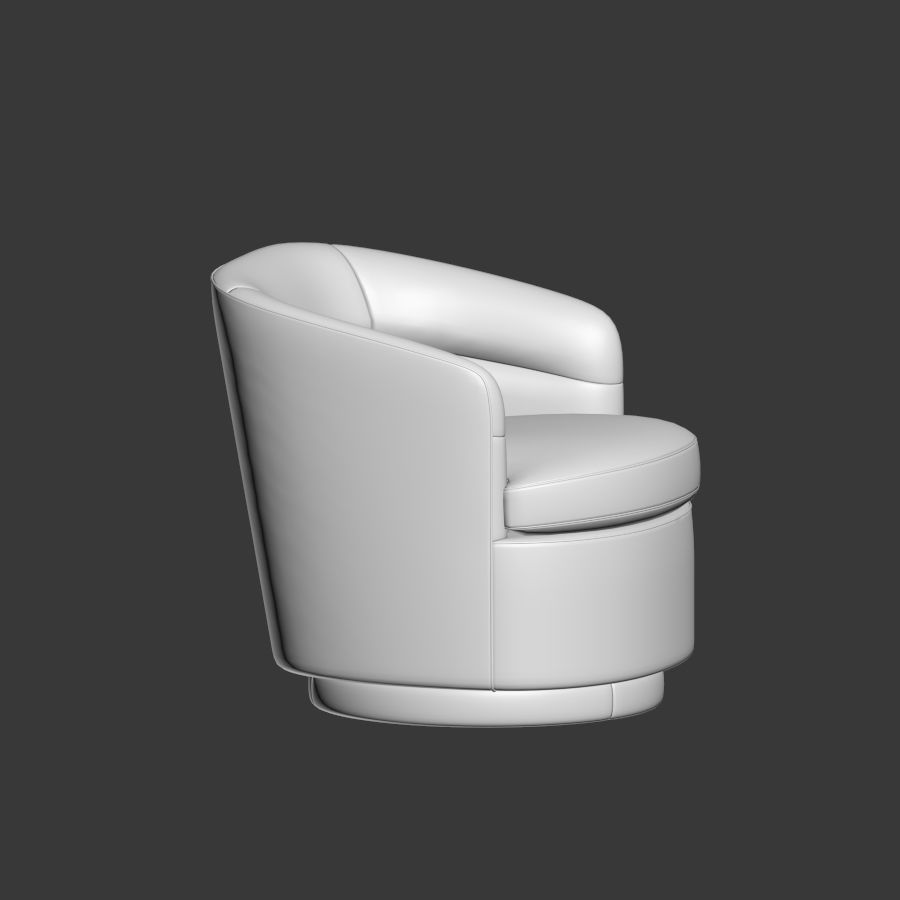 Viv Swivel Chair Westelm 3D model_2