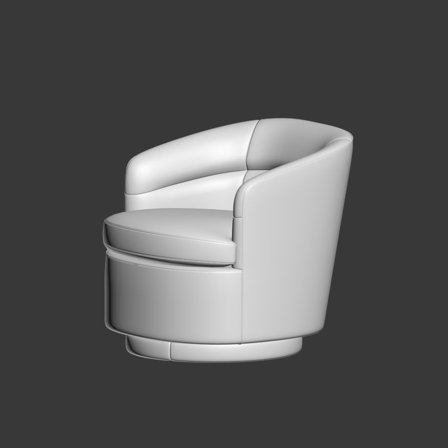 Viv Swivel Chair Westelm 3D model_3