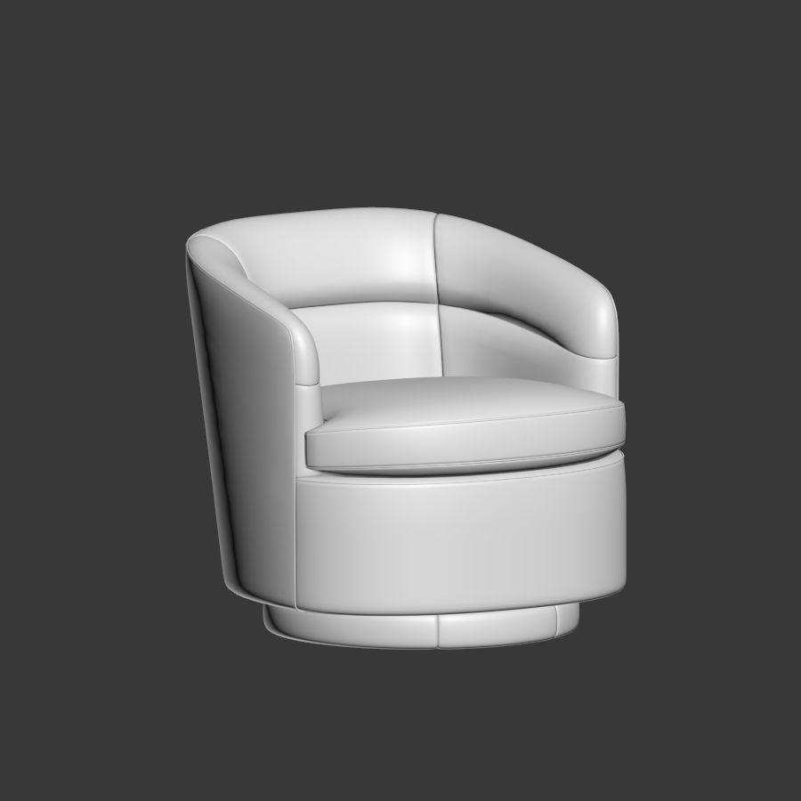 Viv Swivel Chair Westelm 3D model_1