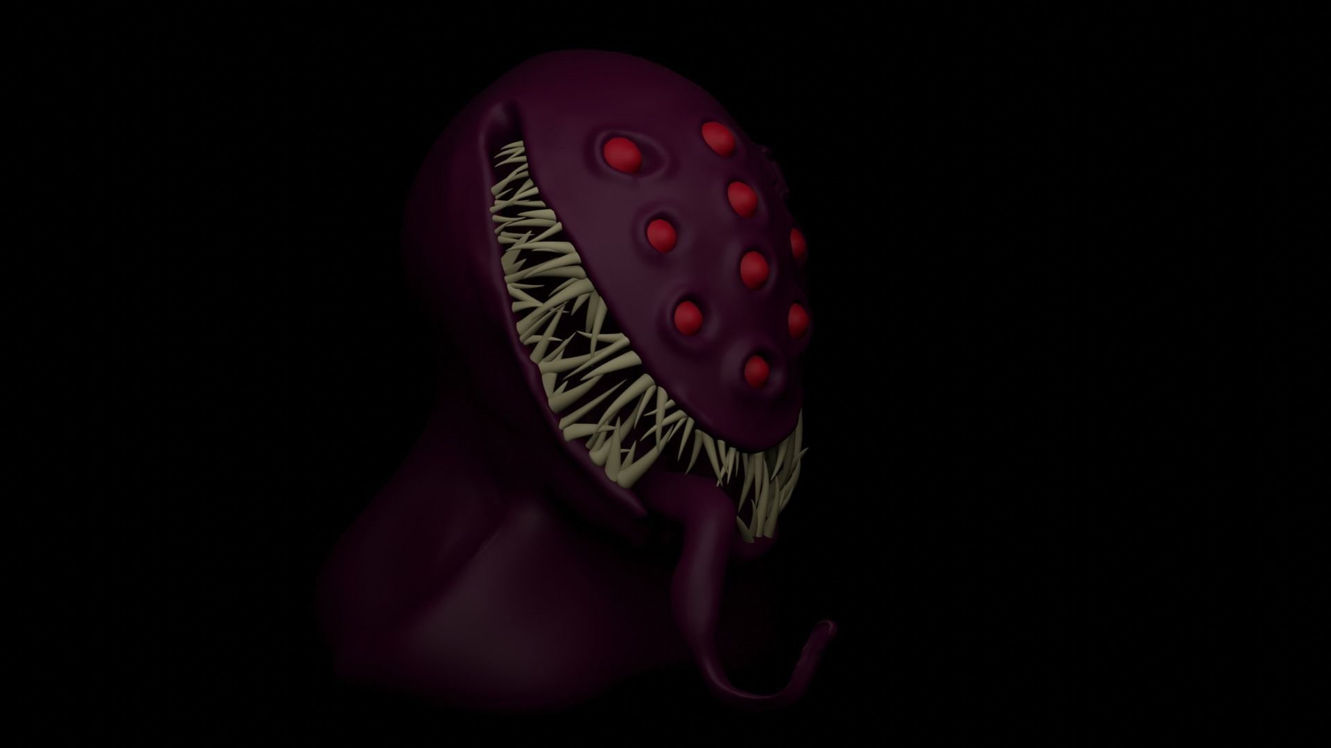 Monster Smile  3D model_2