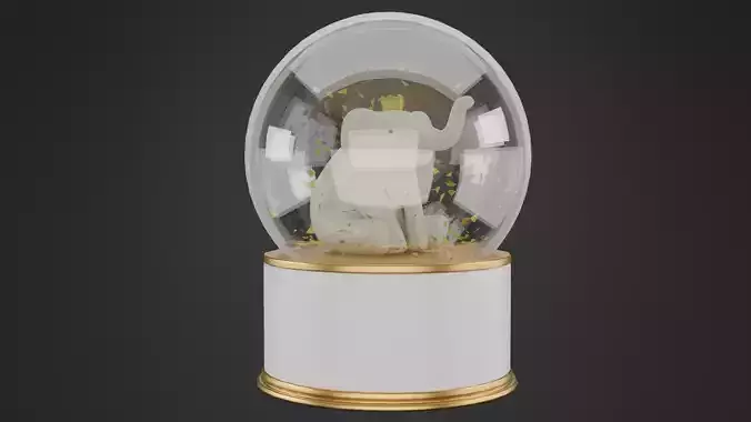 Elephant Snowglobes