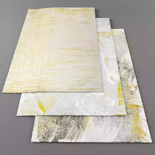 Rugs-1010 rug with paint Low-poly 3D model