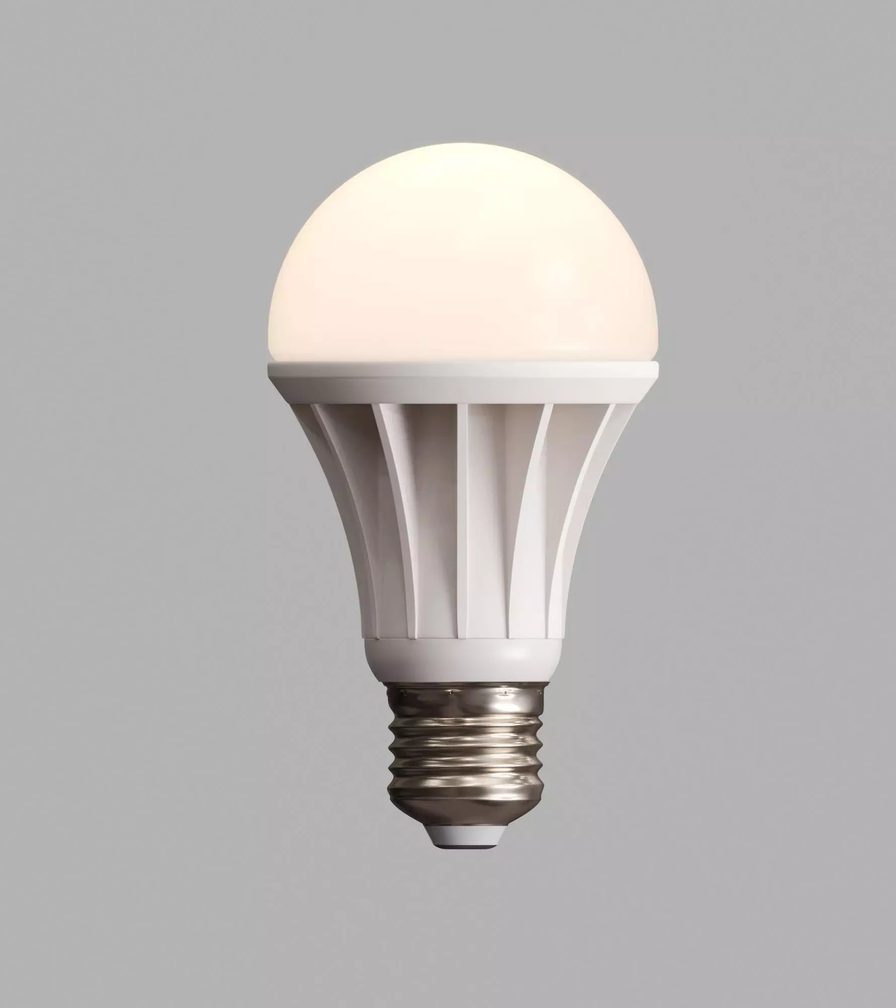 Led Light bulb Low-poly 3D model_0