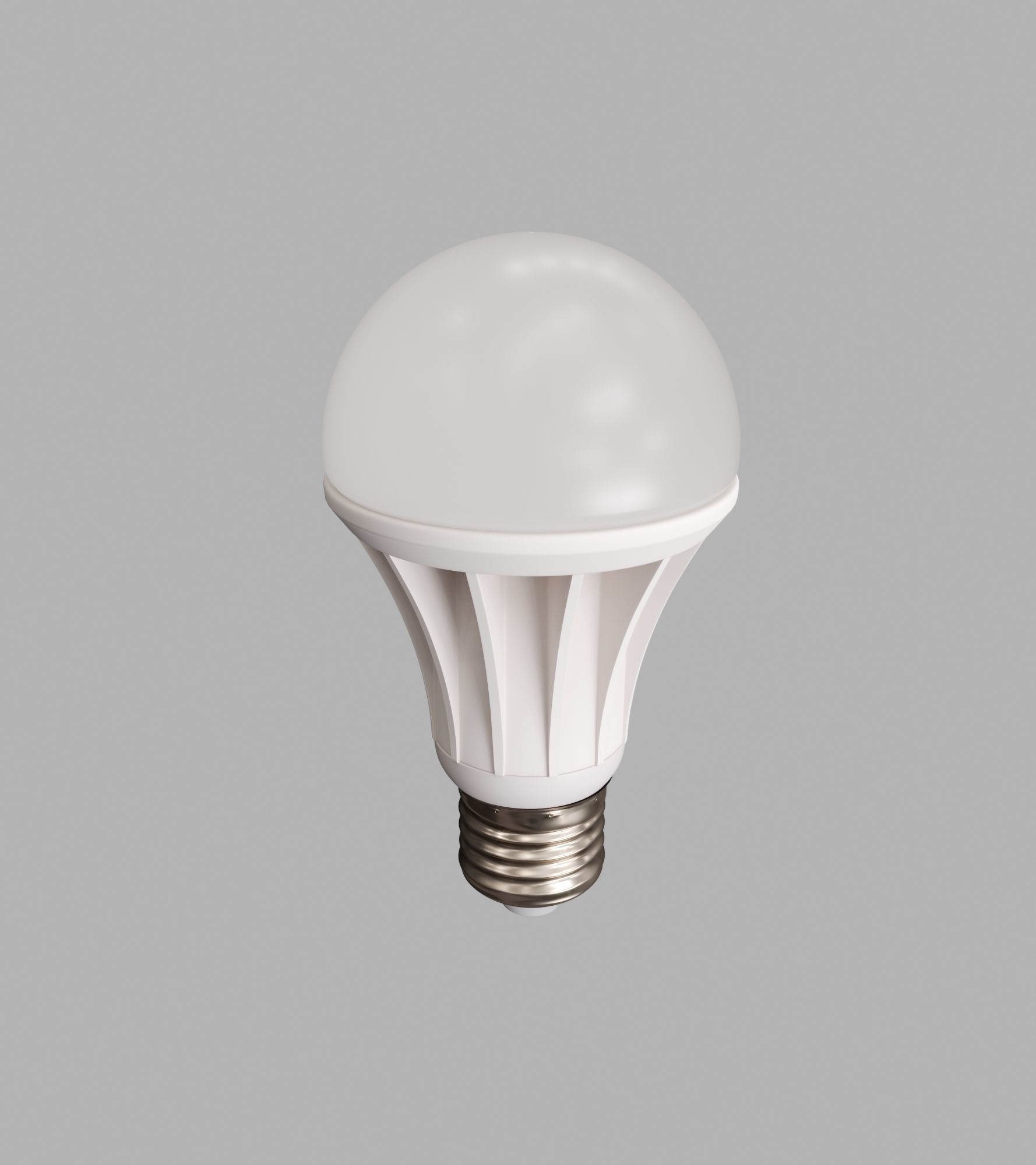 Led Light bulb Low-poly 3D model_4
