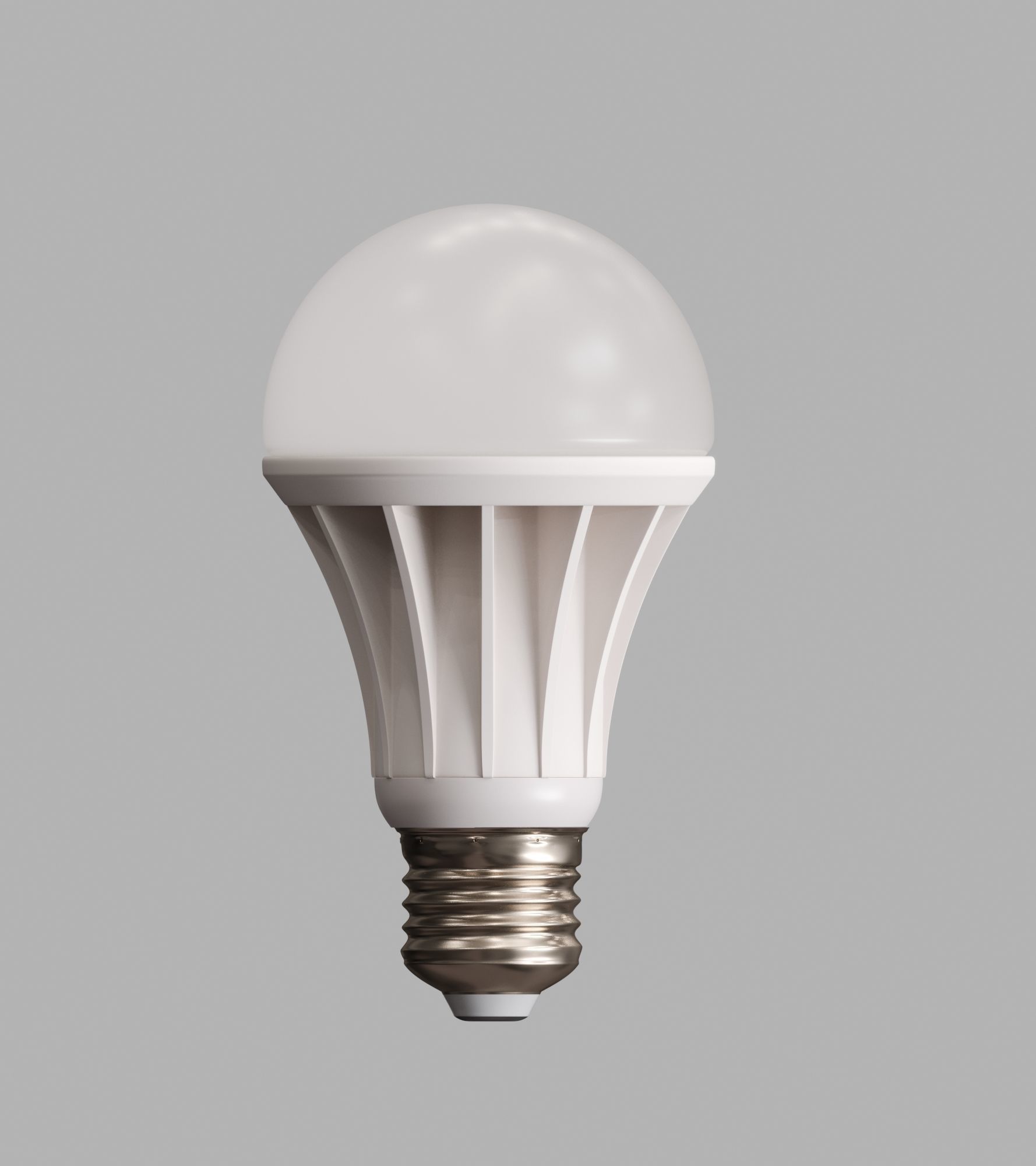 Led Light bulb Low-poly 3D model_3