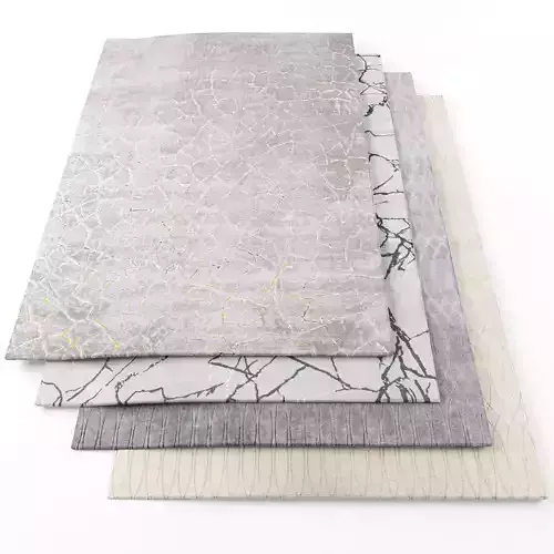 Rugs-1011 four rugs Low-poly 3D model