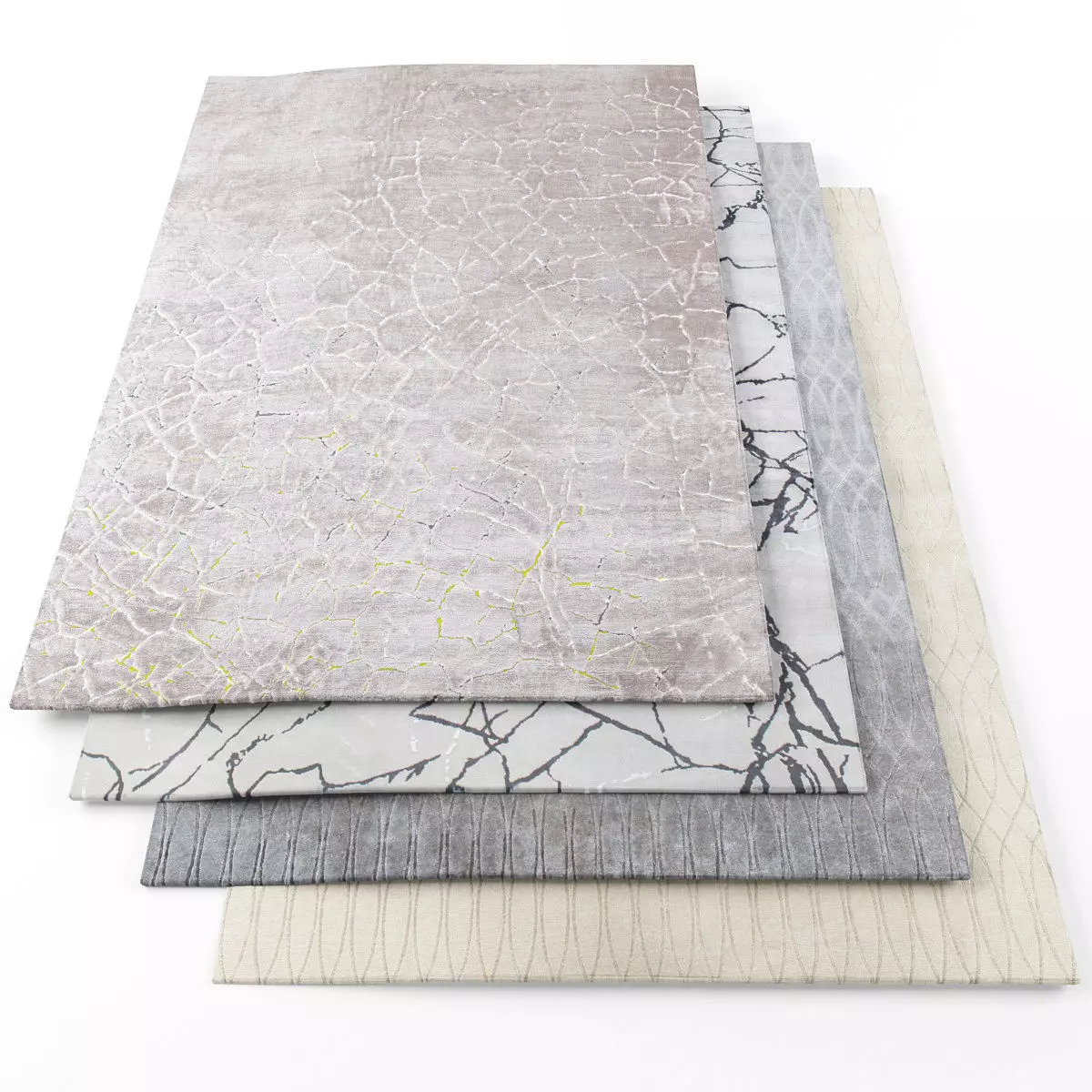 Rugs-1011 four rugs Low-poly 3D model_0