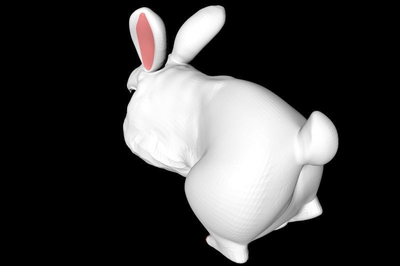 Snowball rabbit 3D model_4