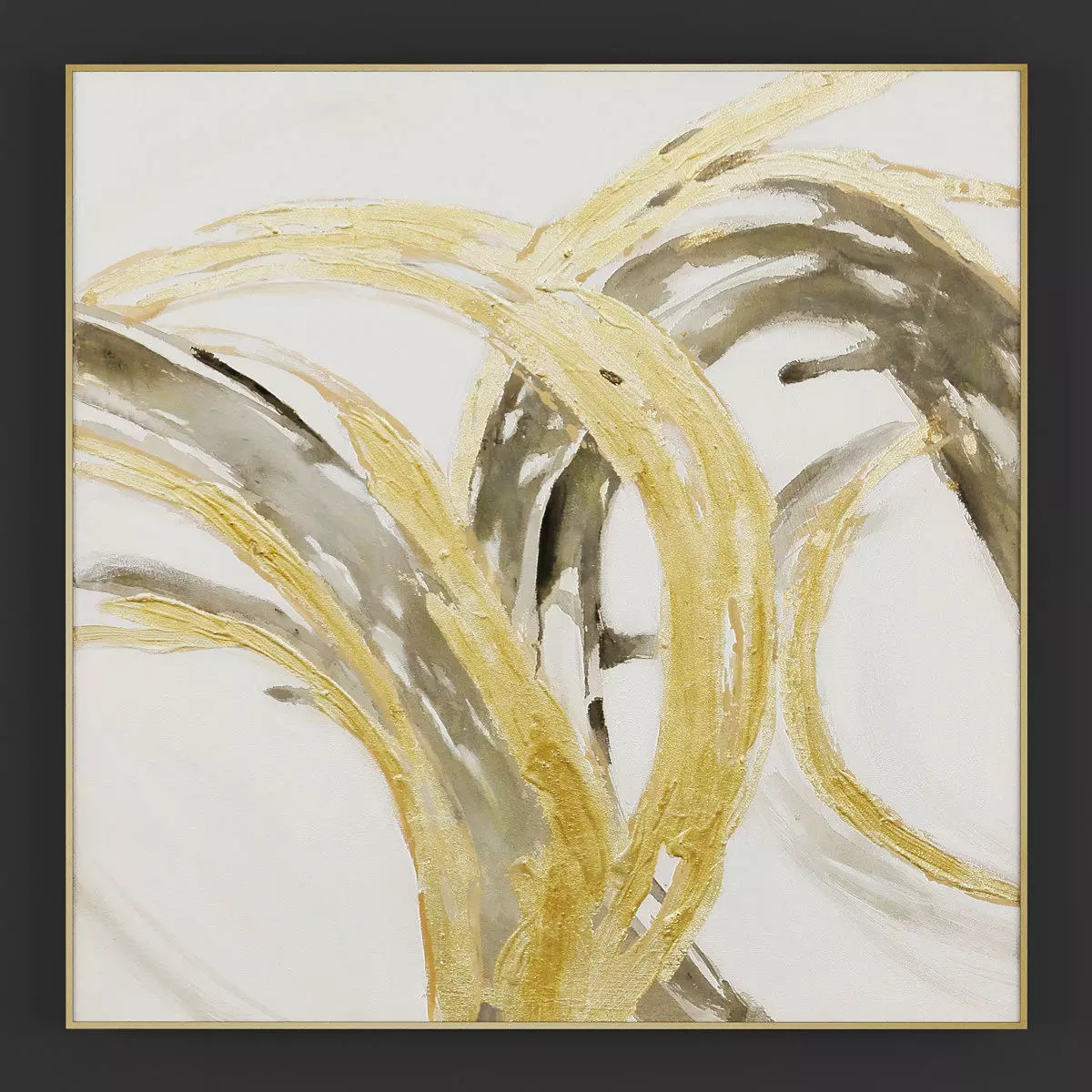 Pictures132 abstract painting with flowers 3D model_0