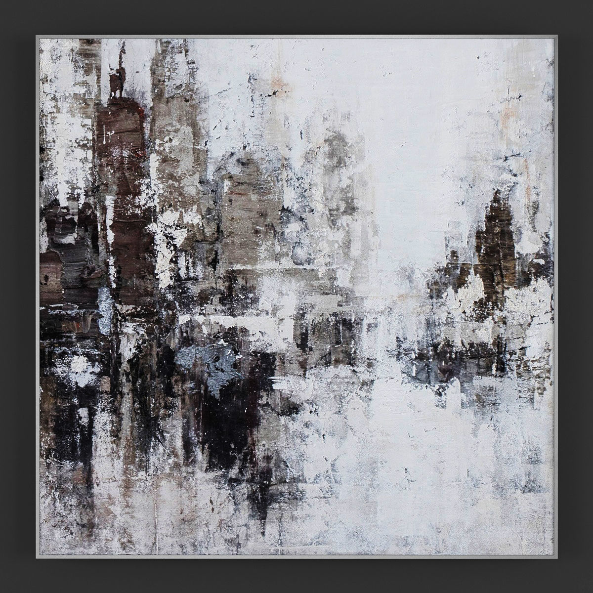 Pictures133 abstract painting of city 3D model_1
