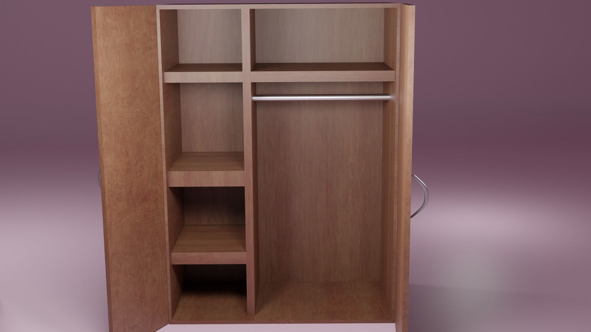 Closet and small wardrobe  3D model_3