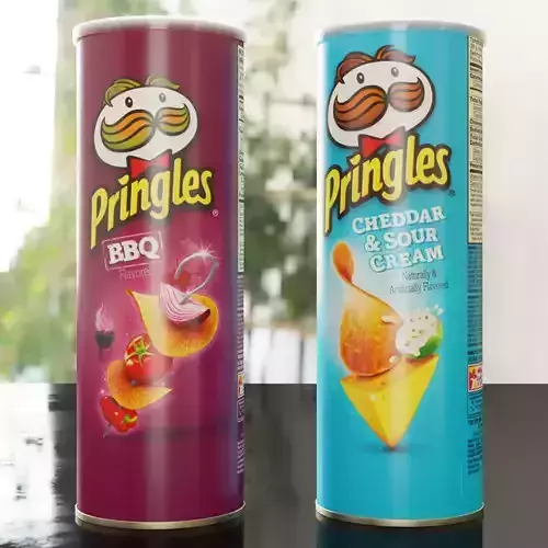 Pringles Cheddar and Sour Cream - BBQ