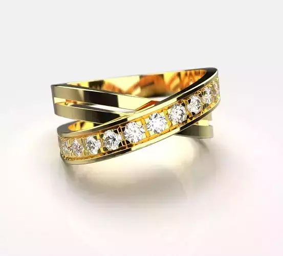  Ring with 16 diamonds 