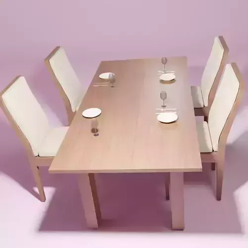 Dark wood dinning room