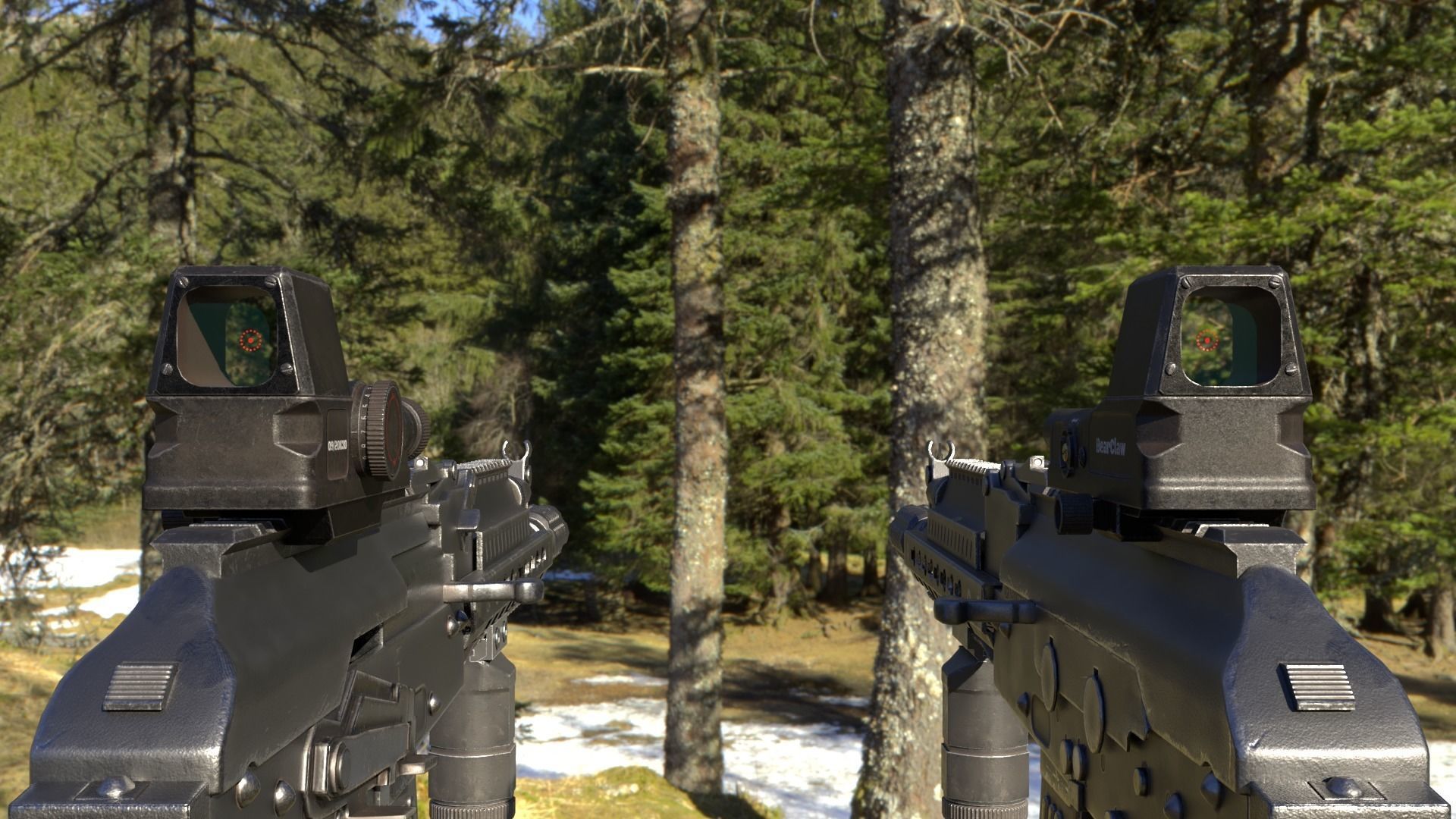 ASR-14 camouflage AK47 based rifle Low-poly 3D model_23