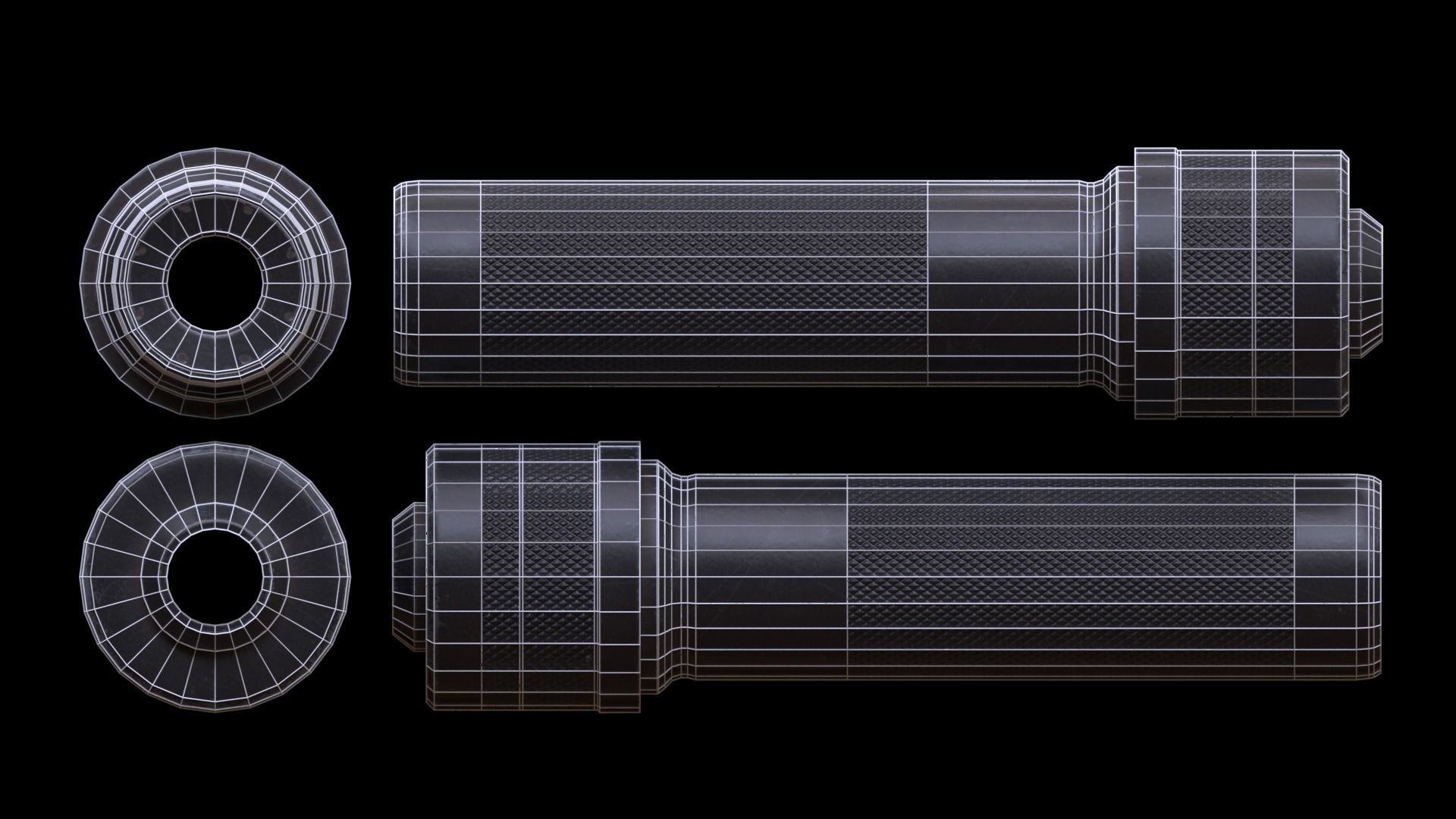 ASR-14 camouflage AK47 based rifle Low-poly 3D model_54