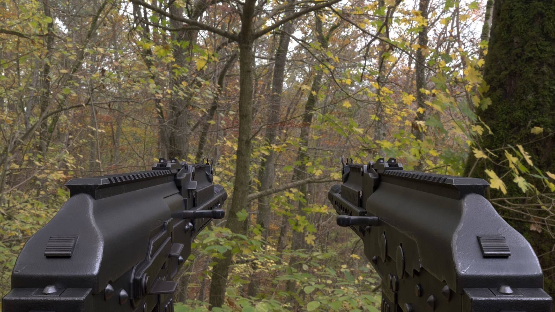 ASR-14 camouflage AK47 based rifle Low-poly 3D model_21