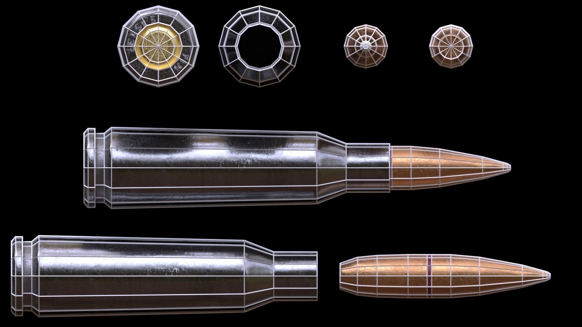 ASR-14 camouflage AK47 based rifle Low-poly 3D model_55