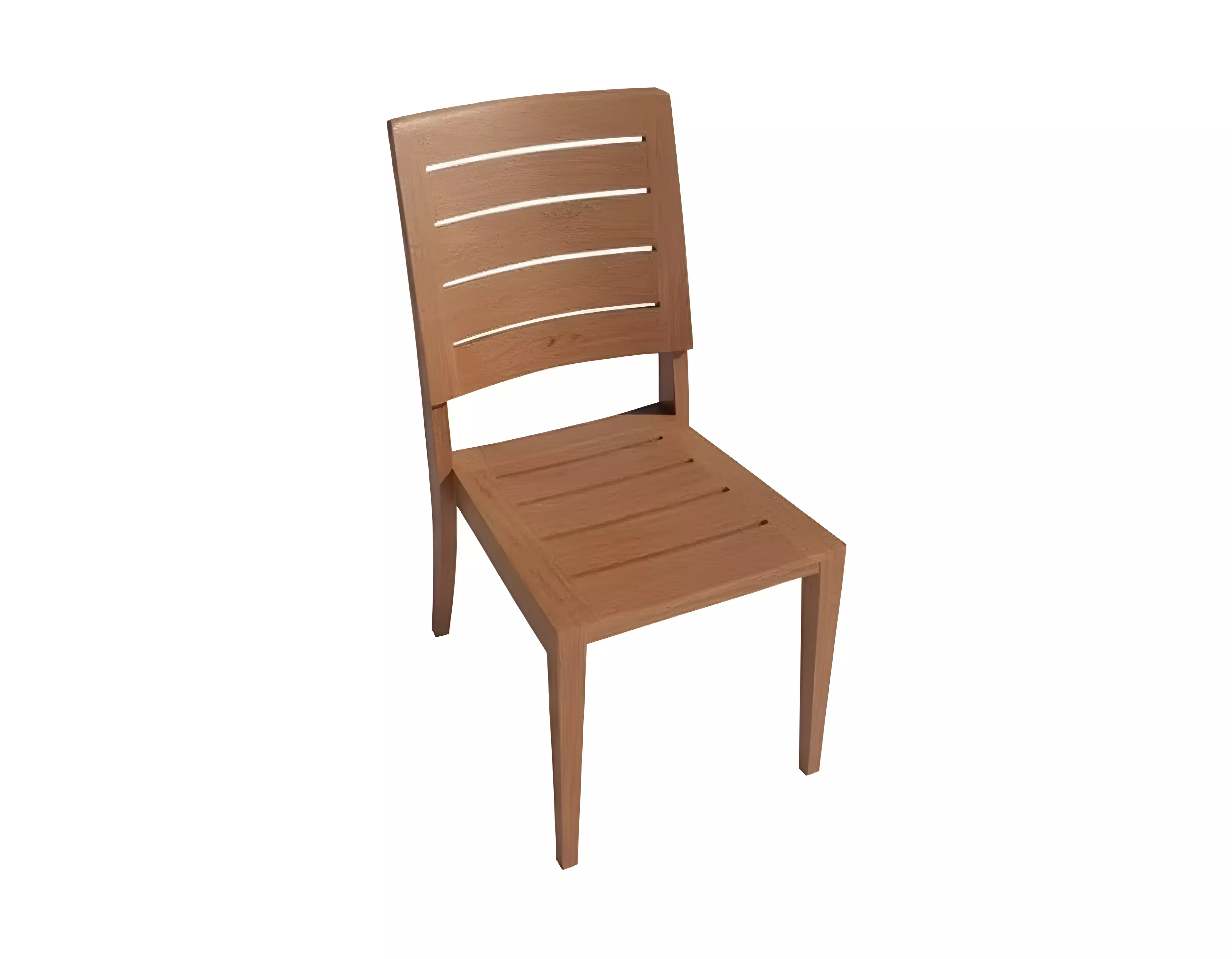 Wooden Chair 3D Model Low-poly 3D model_0