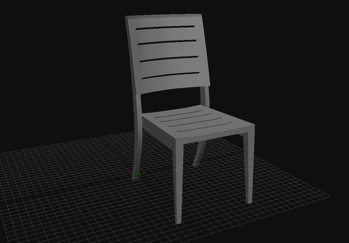Wooden Chair 3D Model Low-poly 3D model_9