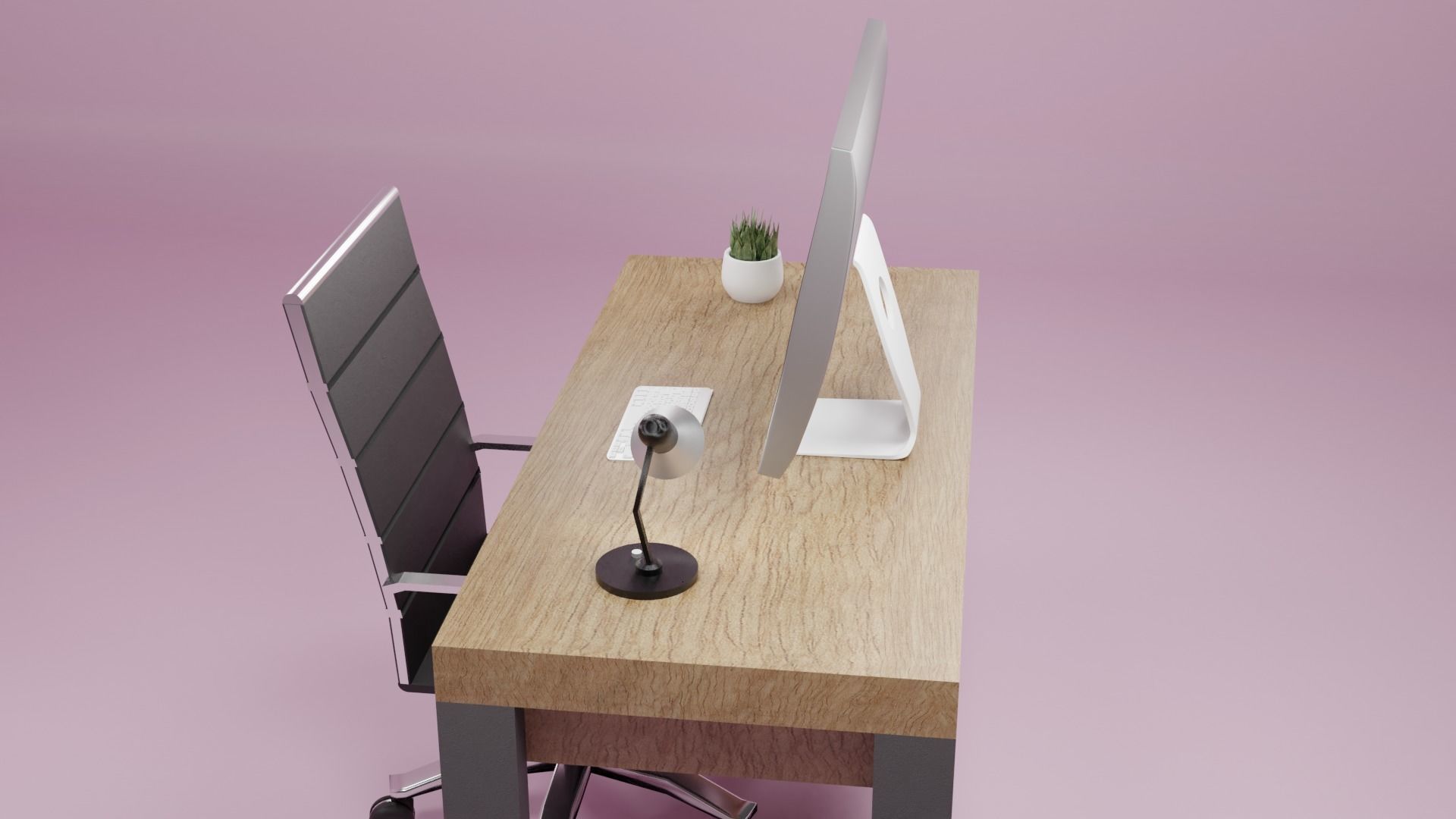Small desk 3D model_1