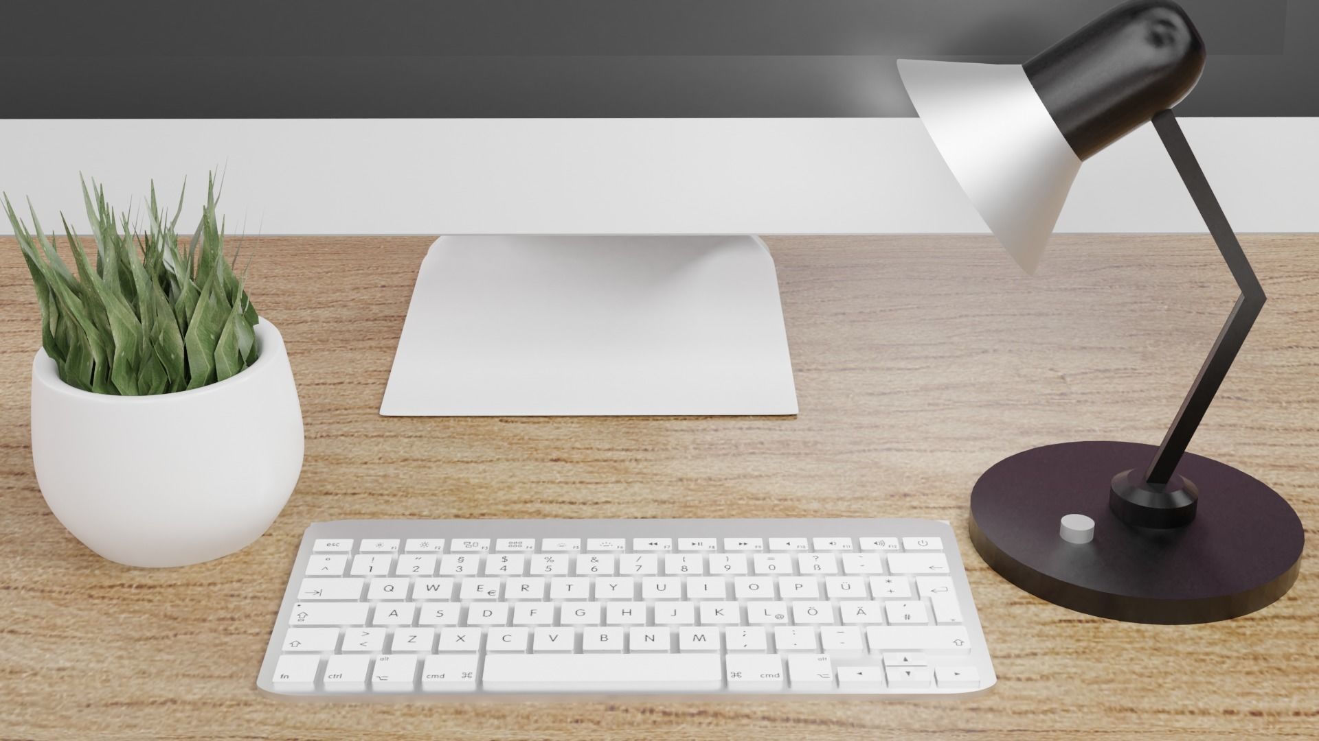 Small desk 3D model_3