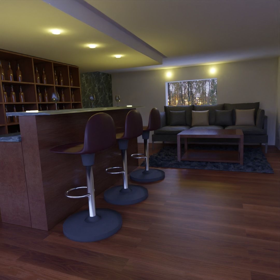 House bar  3D model_5