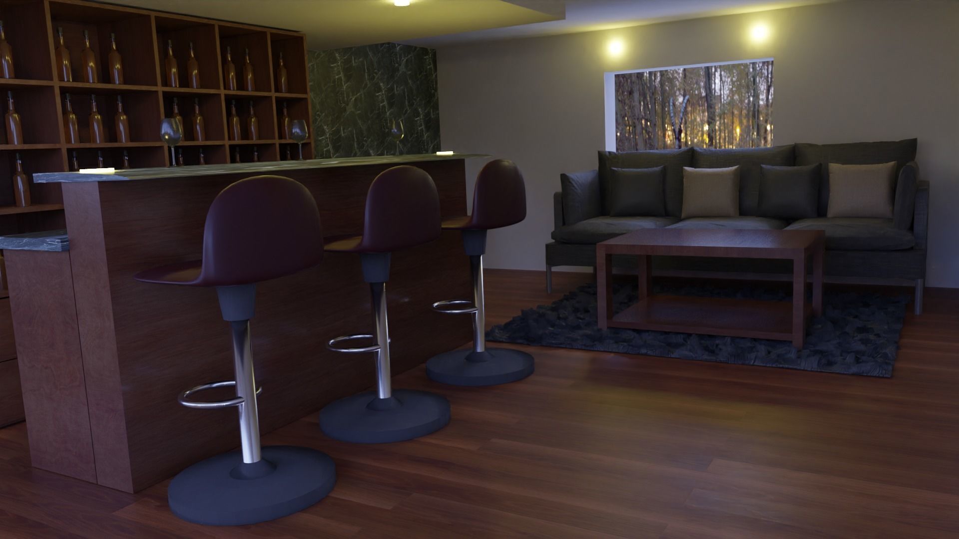 House bar  3D model_1
