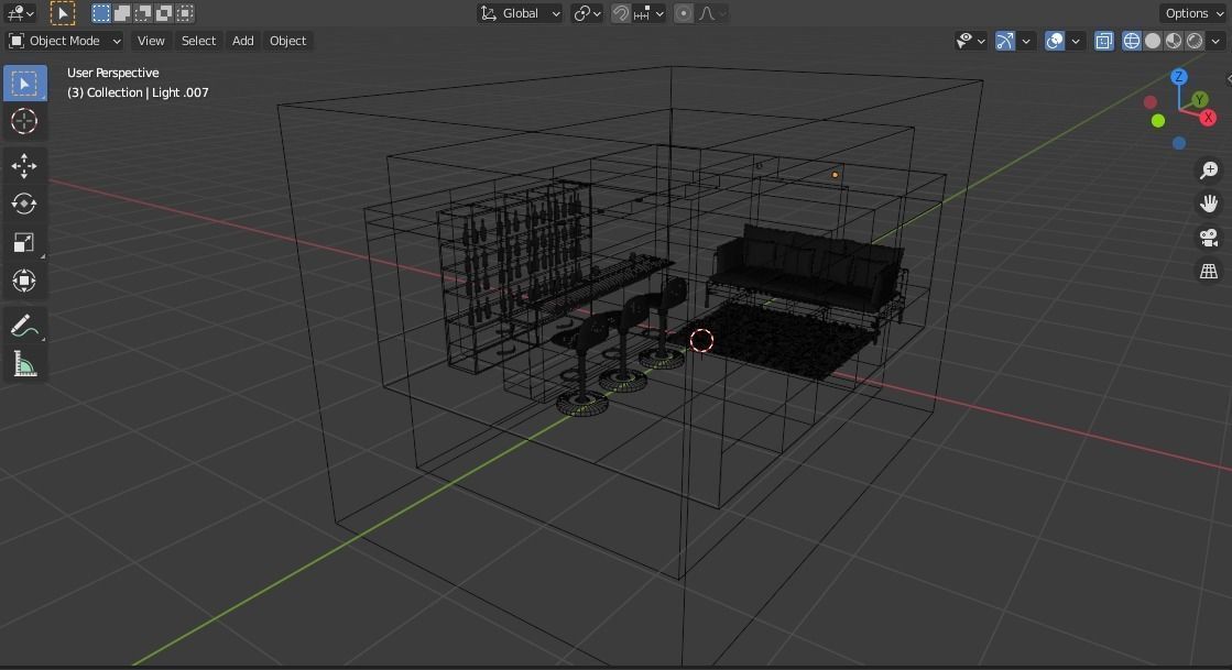 House bar  3D model_6