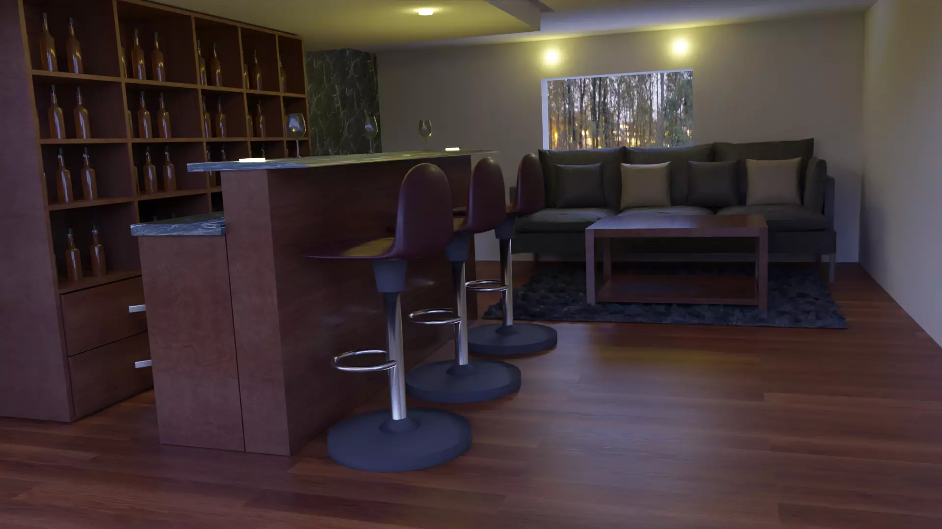 House bar  3D model_0