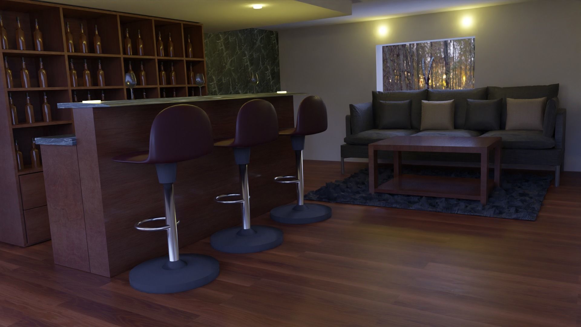 House bar  3D model_2